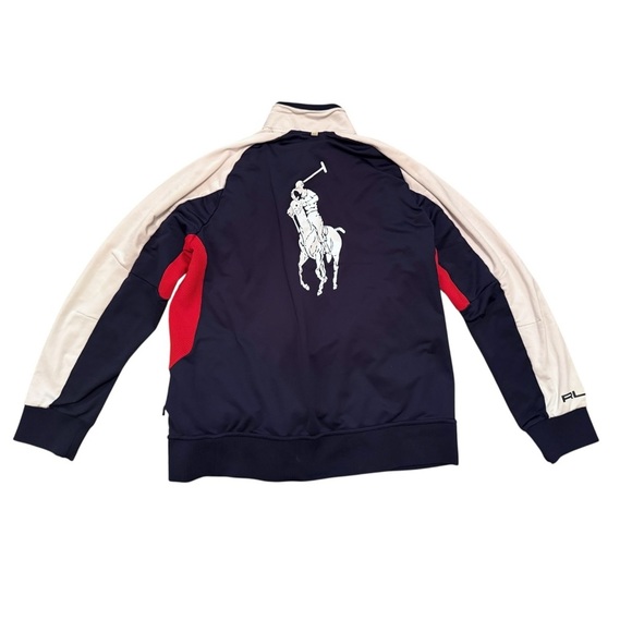 Vintage 2013 US Open RLX Ralph Lauren Jacket Women’s Size XL Blue Tennis - Picture 2 of 8